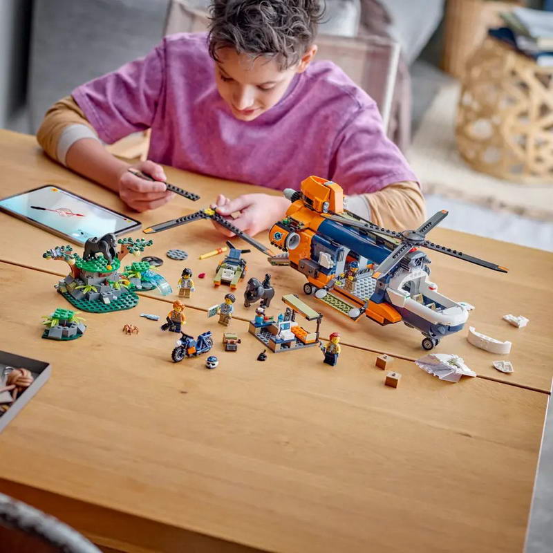 Конструктор Lego City Вертолет в базовом лагере для исследования джунглей (60437) - фото 4 Конструктор Lego City Вертолет в базовом лагере для исследования джунглей (60437) - фото 4