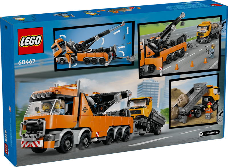 Конструктор LEGO City Вантажівка з краном та самоскидом (60467)
