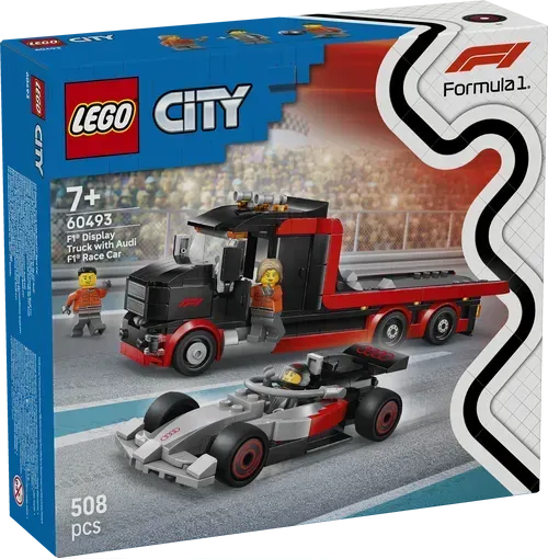 Конструктор LEGO City Вантажівка для демонстрації F1 із перегоновим автомобілем Audi F1 (60493)