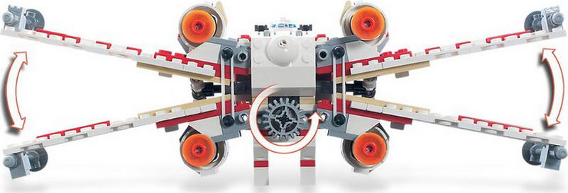 Конструктор Lego Star Wars X-wing Starfighter (6212) - фото 3 Конструктор Lego Star Wars X-wing Starfighter (6212) - фото 3