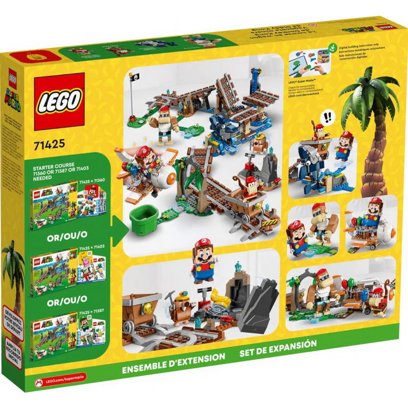 Конструктор Lego Super Mario Поездка в вагонетке Дидди Конга. Дополнительный набор (71425) - фото 4