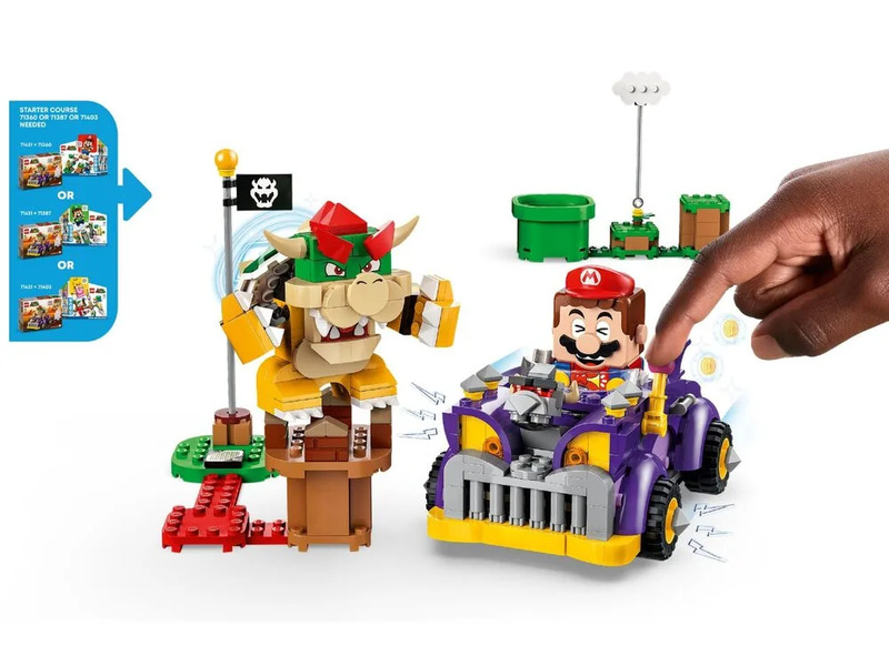 Конструктор Lego Super Mario Мускулкар Боузера. Дополнительный набор (71431) - фото 7 Конструктор Lego Super Mario Мускулкар Боузера. Дополнительный набор (71431) - фото 7