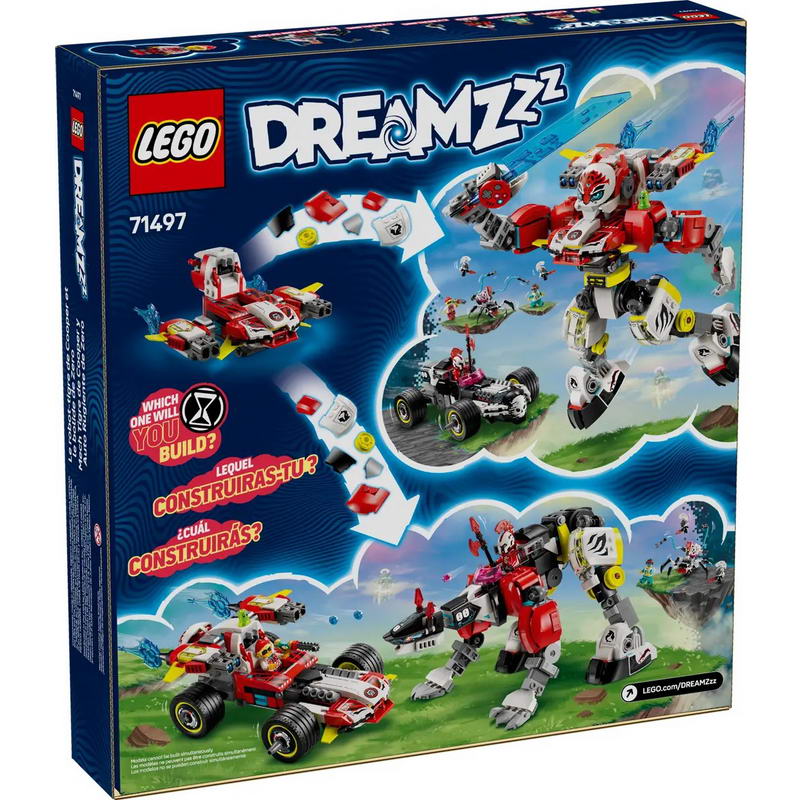 Конструктор Lego DREAMZzz Робот-тигр Купера та Хот-род авто Зеро (71497)