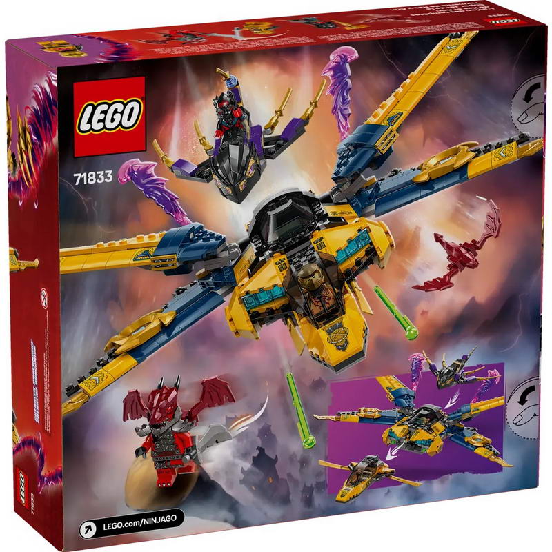 Конструктор Lego Ninjago Суперштормовий реактивний літак Рас та Арін (71833)