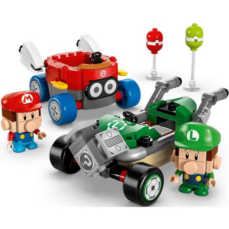 Конструктор Lego Super Mario Mario Kart – Baby Mario vs. Baby Luigi (72034) - фото 3