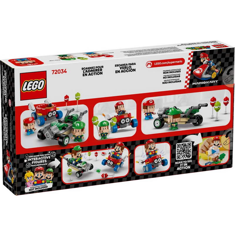 Конструктор Lego Super Mario Mario Kart – Baby Mario vs. Baby Luigi (72034) - фото 4