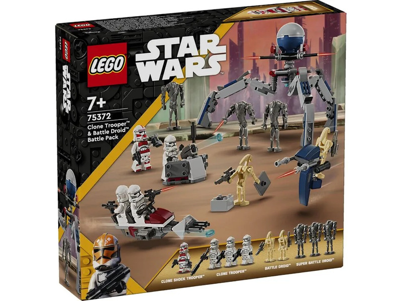 Конструктор Lego Star Wars Клони-піхотинці й Бойовий дроїд. Бойовий набір (75372)