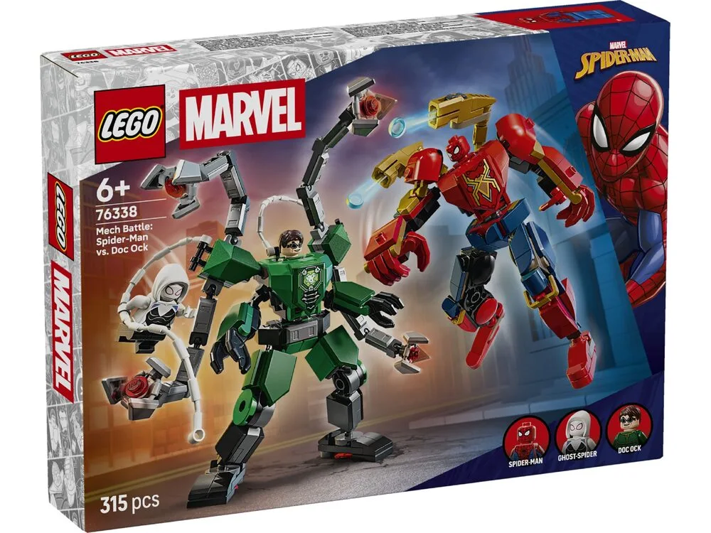 Конструктор LEGO Super Heroes Битва роботов: Человек-паук vs. Доктор Осьминог (76338)