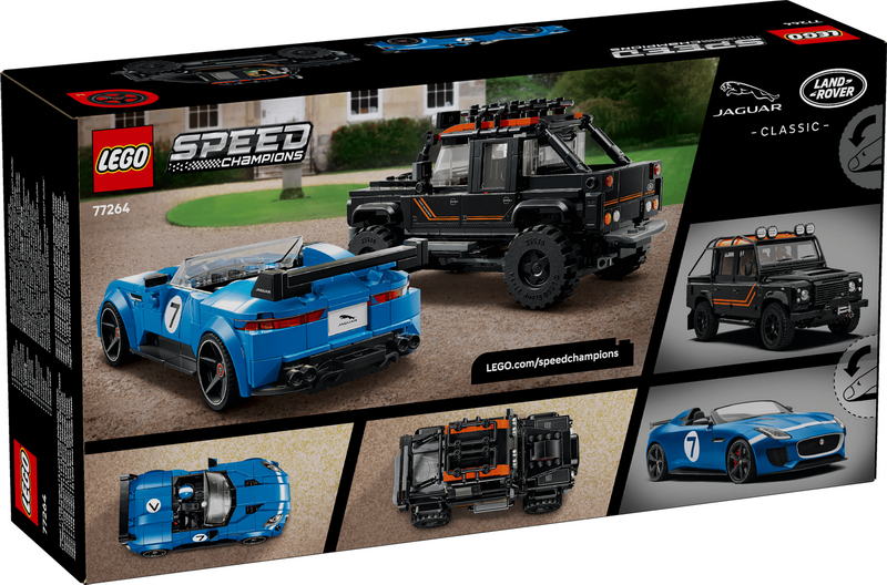 Конструктор Lego Speed Champions Jaguar Project 7 та Land Rover Defender (77264)
