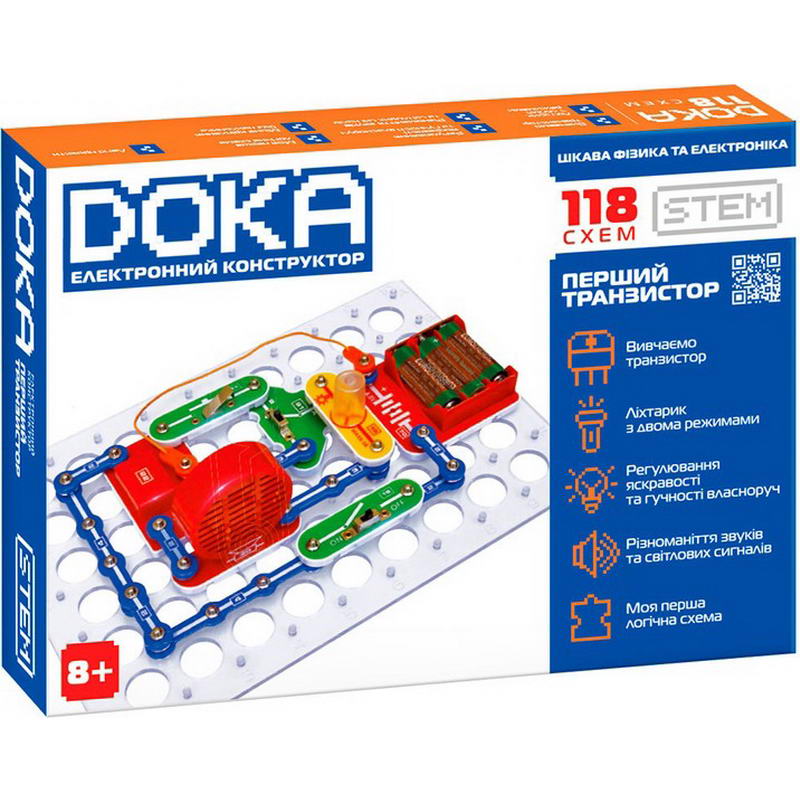 Конструктор DOKA электронный 118 схем (D70701)