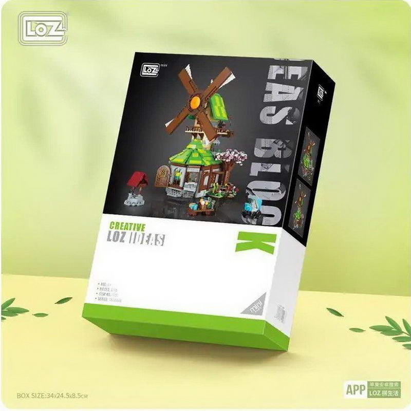 Конструктор LOZ Дом с ветряной мельницей (1050)