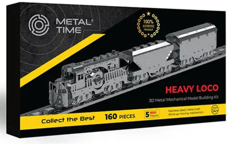 Конструктор Metal Time Heavy Loco Вантажний карго-поїзд механічний (MT023)