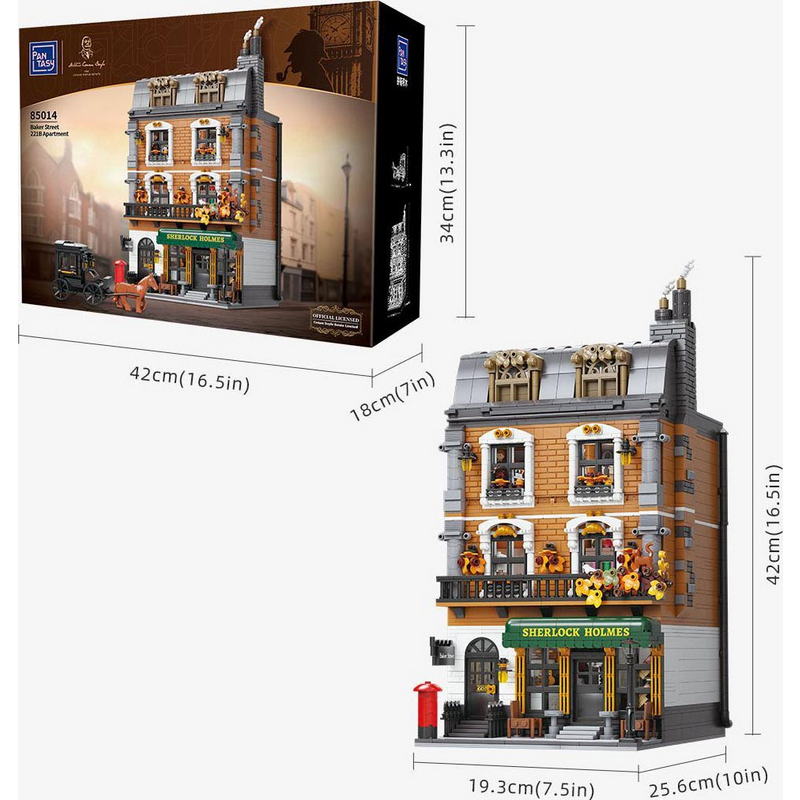 Конструктор Pantasy Шерлок Холмс: Квартира 221B на Бейкер-стрит (85014) - фото 6