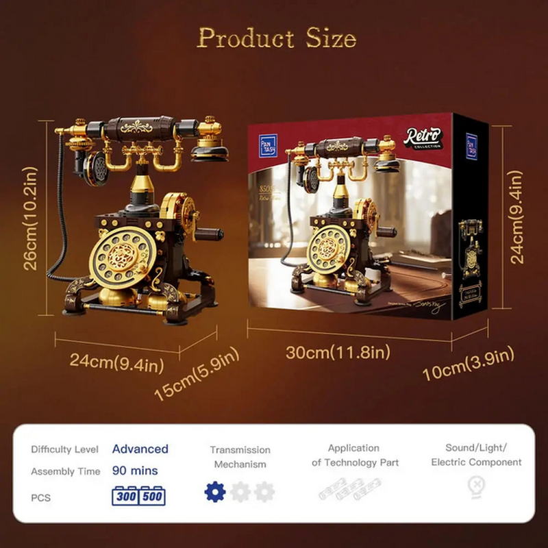 Конструктор Pantasy Original - Ретро-телефон (85018) - фото 4 Конструктор Pantasy Original - Ретро-телефон (85018) - фото 4