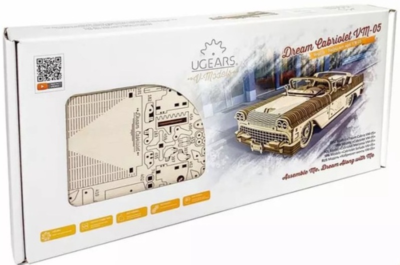 Конструктор Ugears Кабріолет мрії VM-05 (70073)