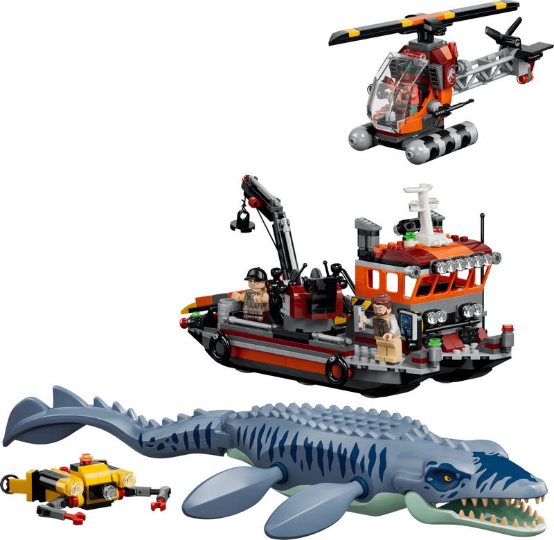 Конструктор Lego Jurassic World Нападение мозазавра на лодку (77983) - фото 2 Конструктор Lego Jurassic World Нападение мозазавра на лодку (77983) - фото 2