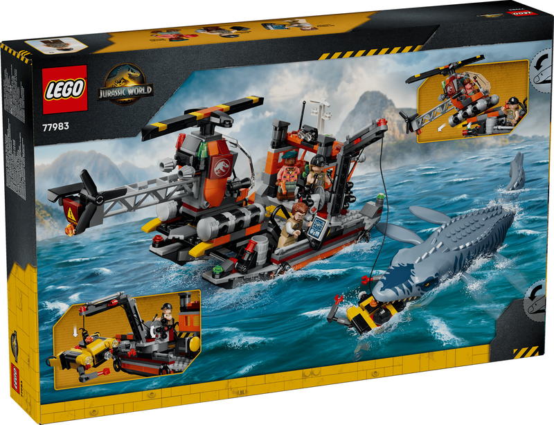 Конструктор Lego Jurassic World Нападение мозазавра на лодку (77983)