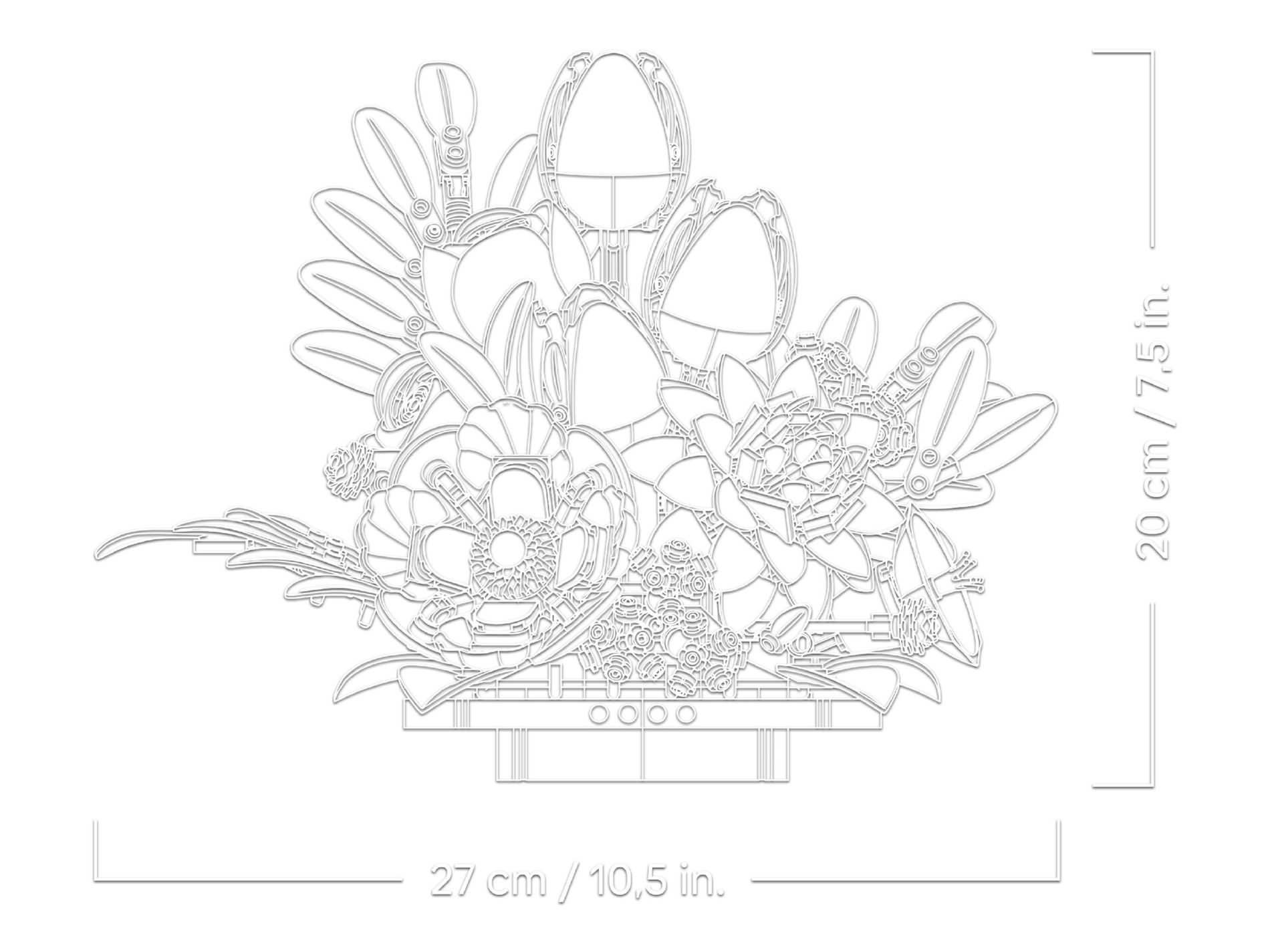 Конструктор Lego Botanicals Collection Композиція з темних кольорів (11513) - фото 4 Конструктор Lego Botanicals Collection Композиція з темних кольорів (11513) - фото 4
