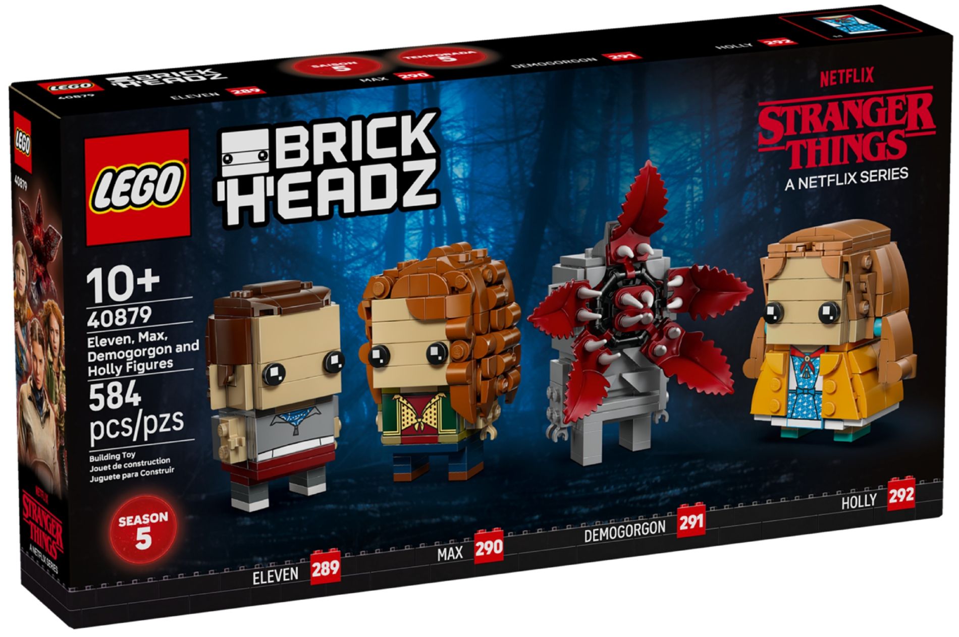 Конструктор Lego Brick Headz Одинадцять, Макс, Демогоргон та Холлі (40879)