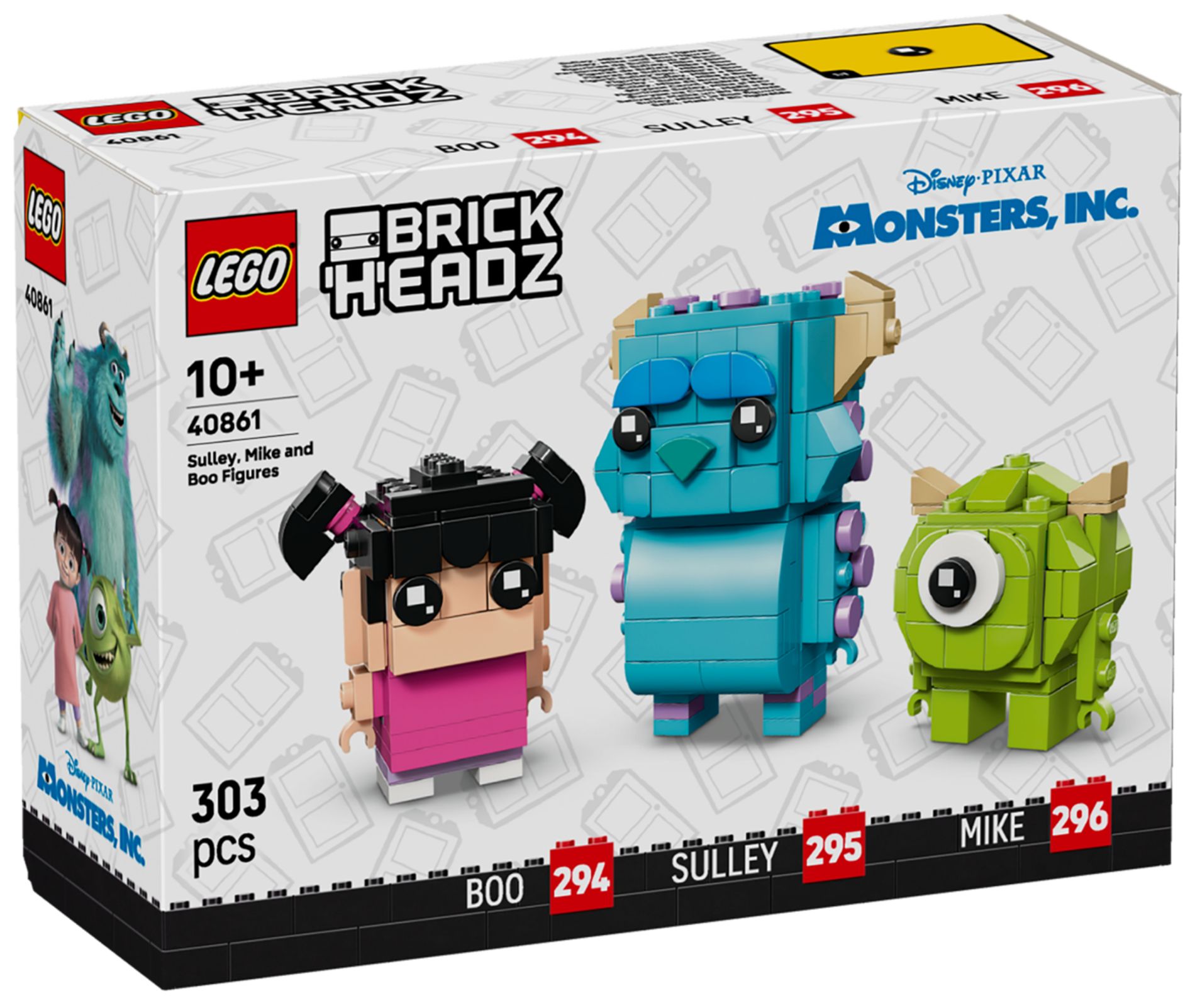 Конструктор Lego Brickheadz Саллі, Майк та Бу (40861)