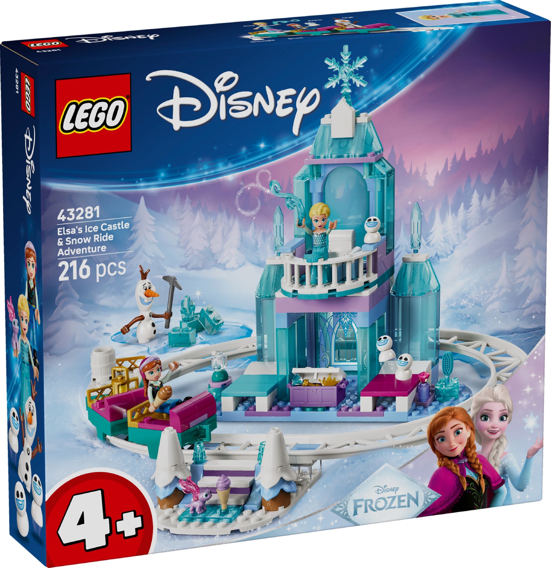 Конструктор Lego Disney Princess Ледовый замок Эльзы и снежная горка (43281)
