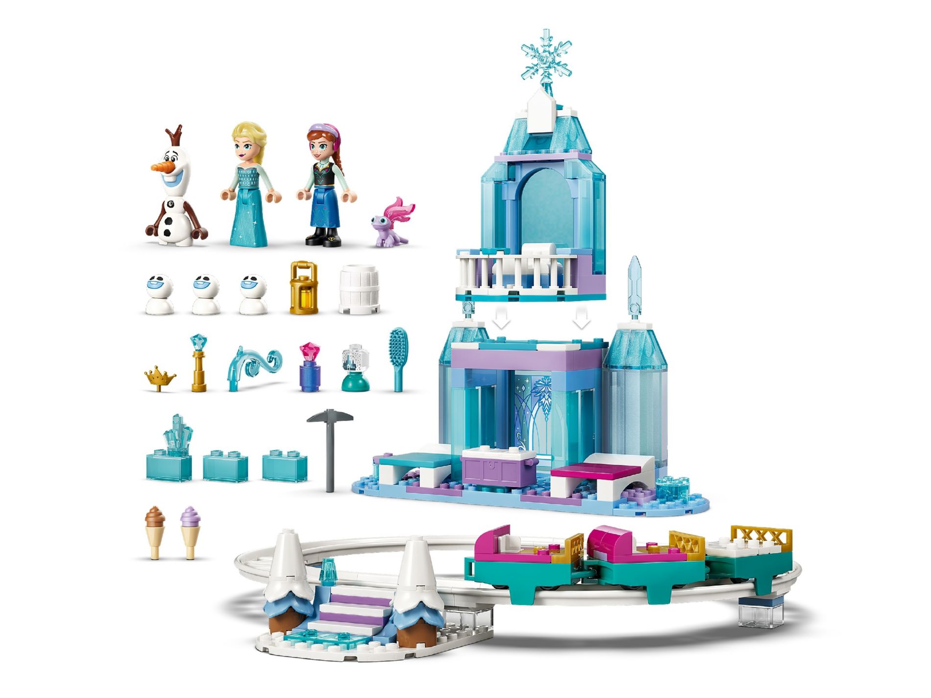 Конструктор Lego Disney Princess Ледовый замок Эльзы и снежная горка (43281) - фото 4 Конструктор Lego Disney Princess Ледовый замок Эльзы и снежная горка (43281) - фото 4