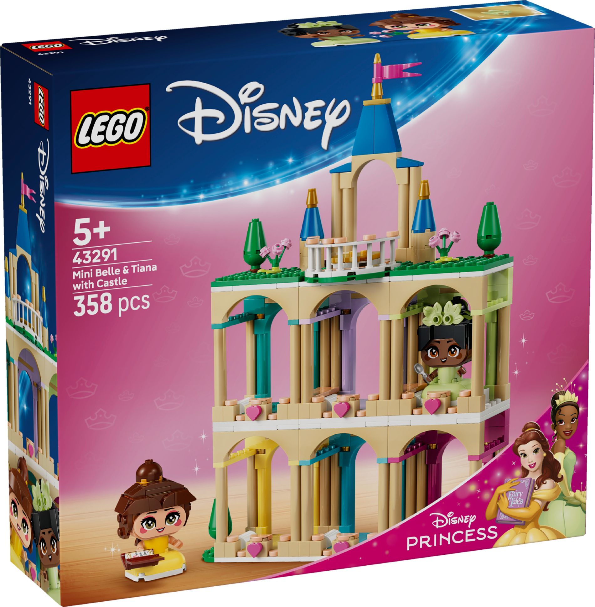 Конструктор Lego Disney Міні-принцеси: Белль та Тіана в замку (43291)