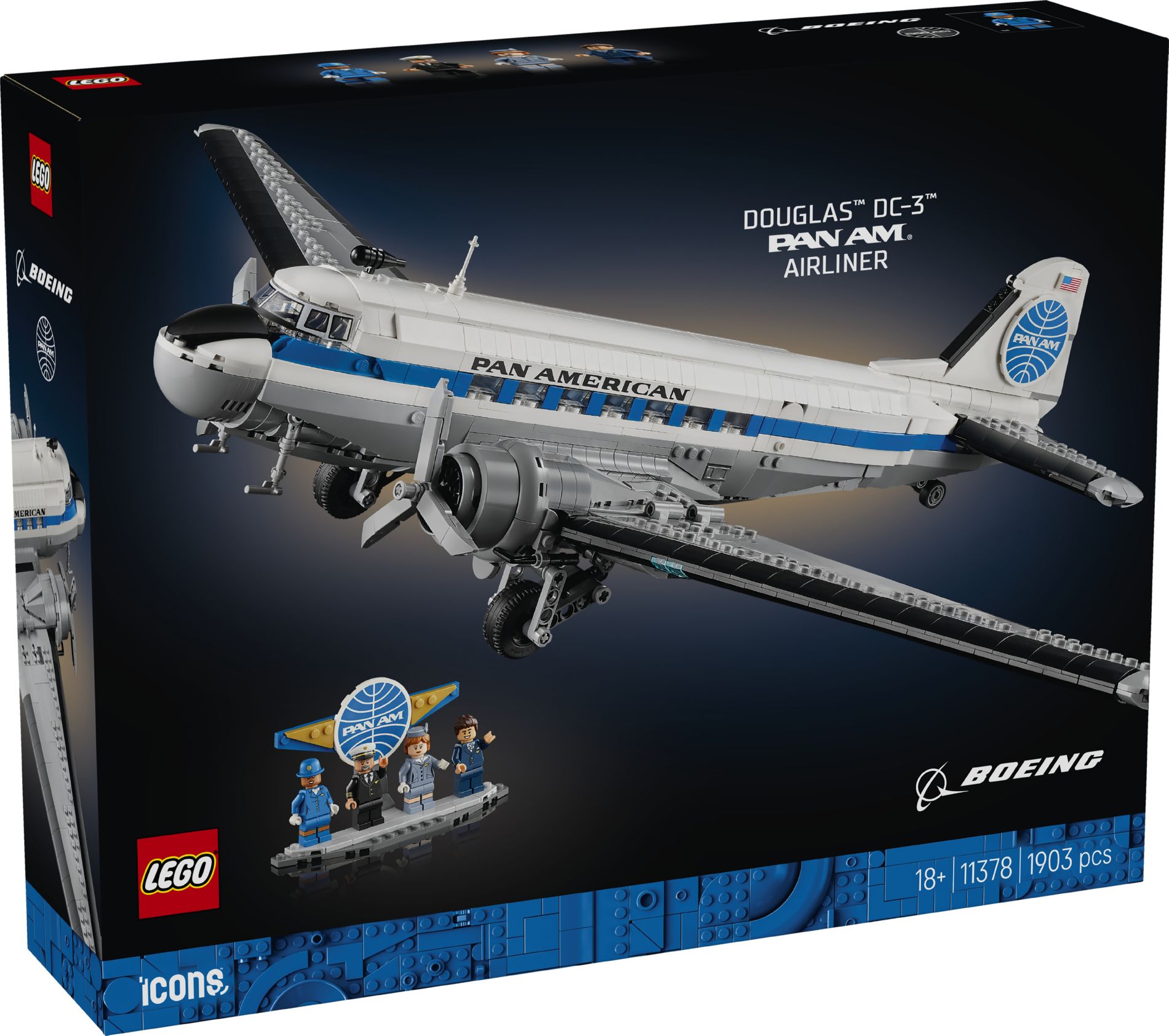 Конструктор Lego Expert Авіалайнер Douglas DC-3 PAN AM (11378)