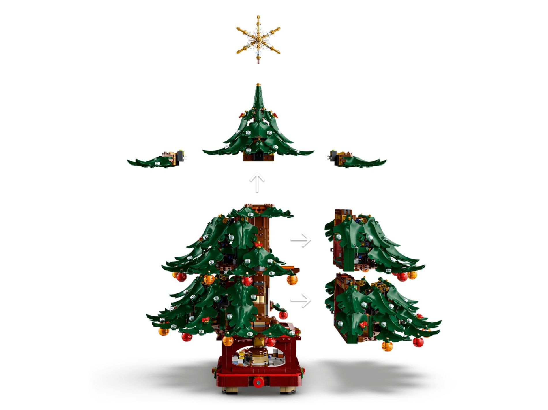 Конструктор Lego Icons Сімейна різдвяна ялинка (41843) - фото 5