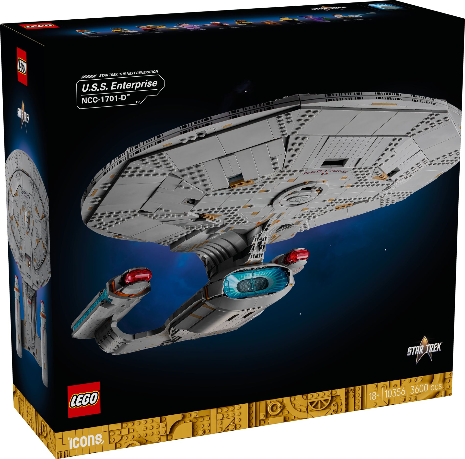 Конструктор Lego Expert Star Trek: U.S.S. Enterprise NCC-1701-D (10356)