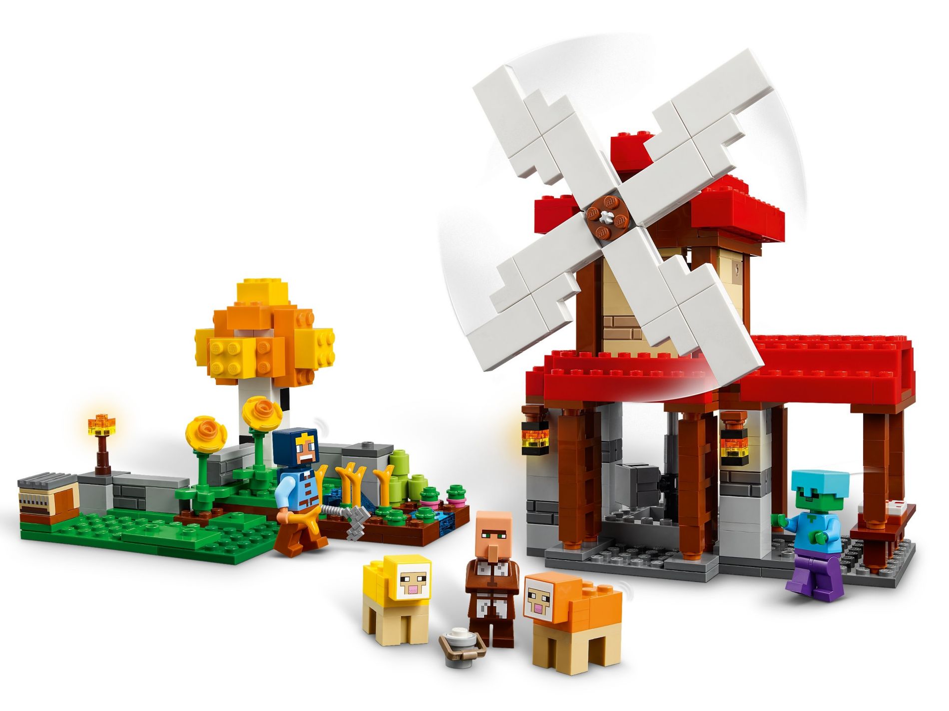 Конструктор Lego Minecraft Ферма с ветряной мельницей (21262) - фото 2 Конструктор Lego Minecraft Ферма с ветряной мельницей (21262) - фото 2