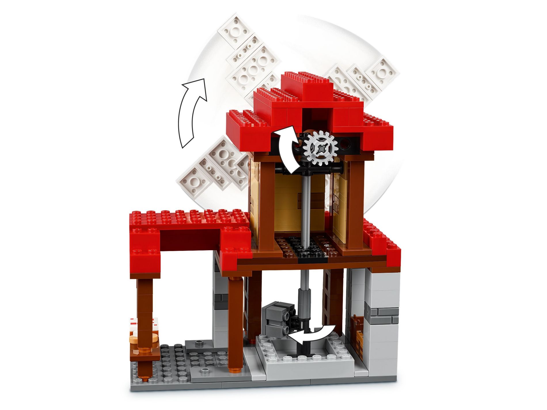 Конструктор Lego Minecraft Ферма с ветряной мельницей (21262) - фото 4 Конструктор Lego Minecraft Ферма с ветряной мельницей (21262) - фото 4