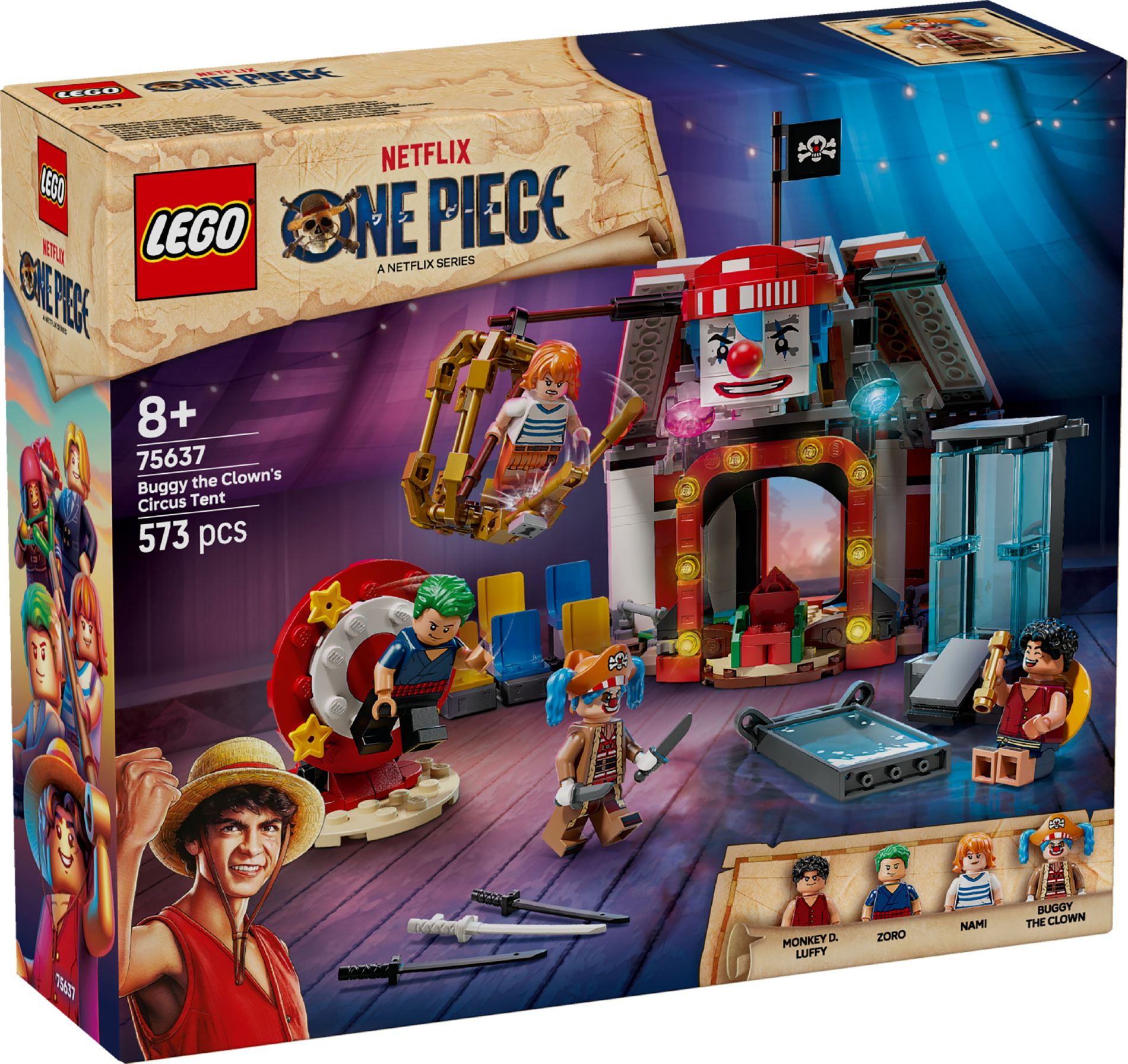 Конструктор Lego One Piece Цирк-шапіто клоуна Баггі (75637)