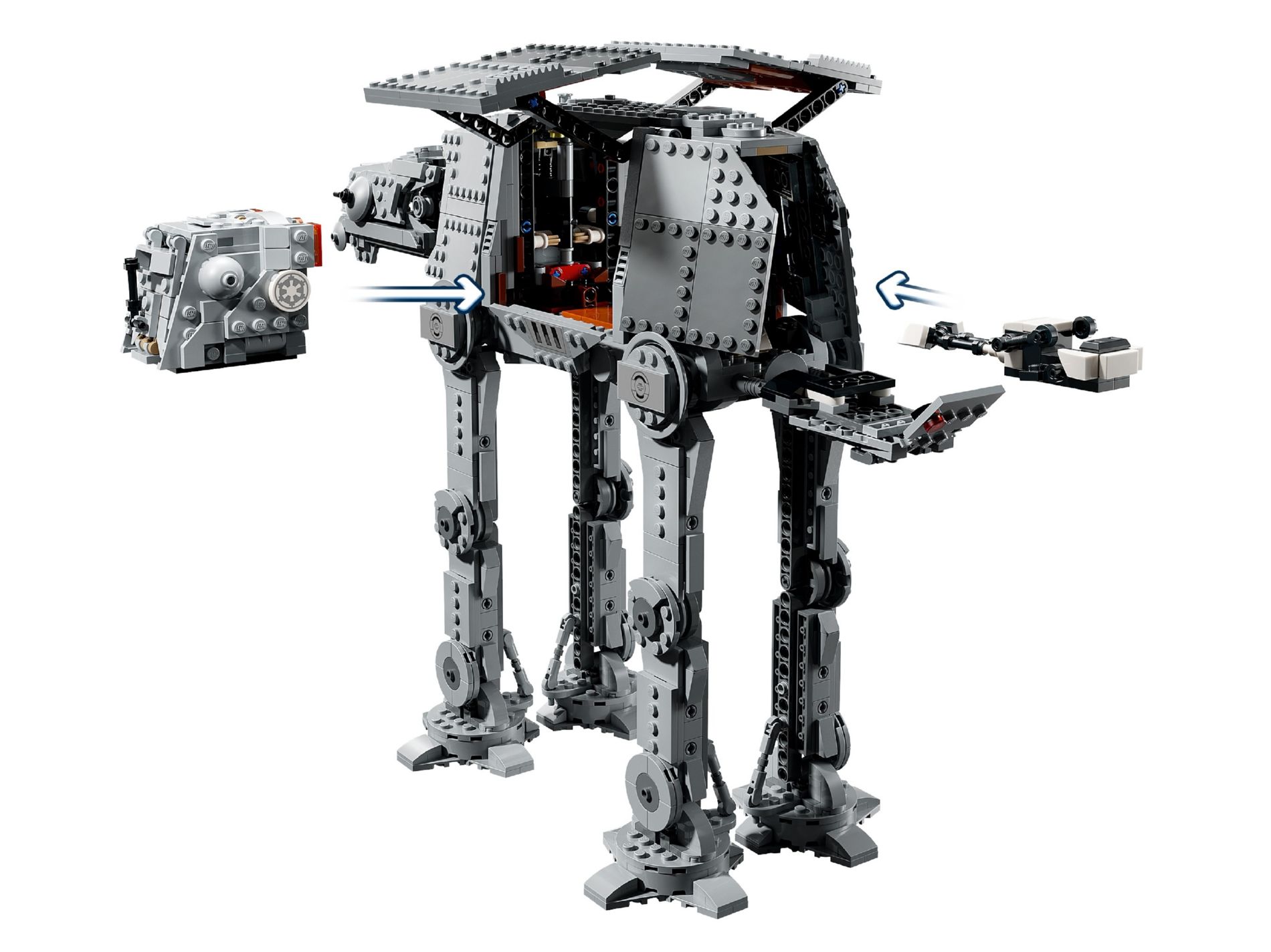Конструктор Lego Star Wars AT-AT обломков Империи и перехватчик INT-4 (75454) - фото 3