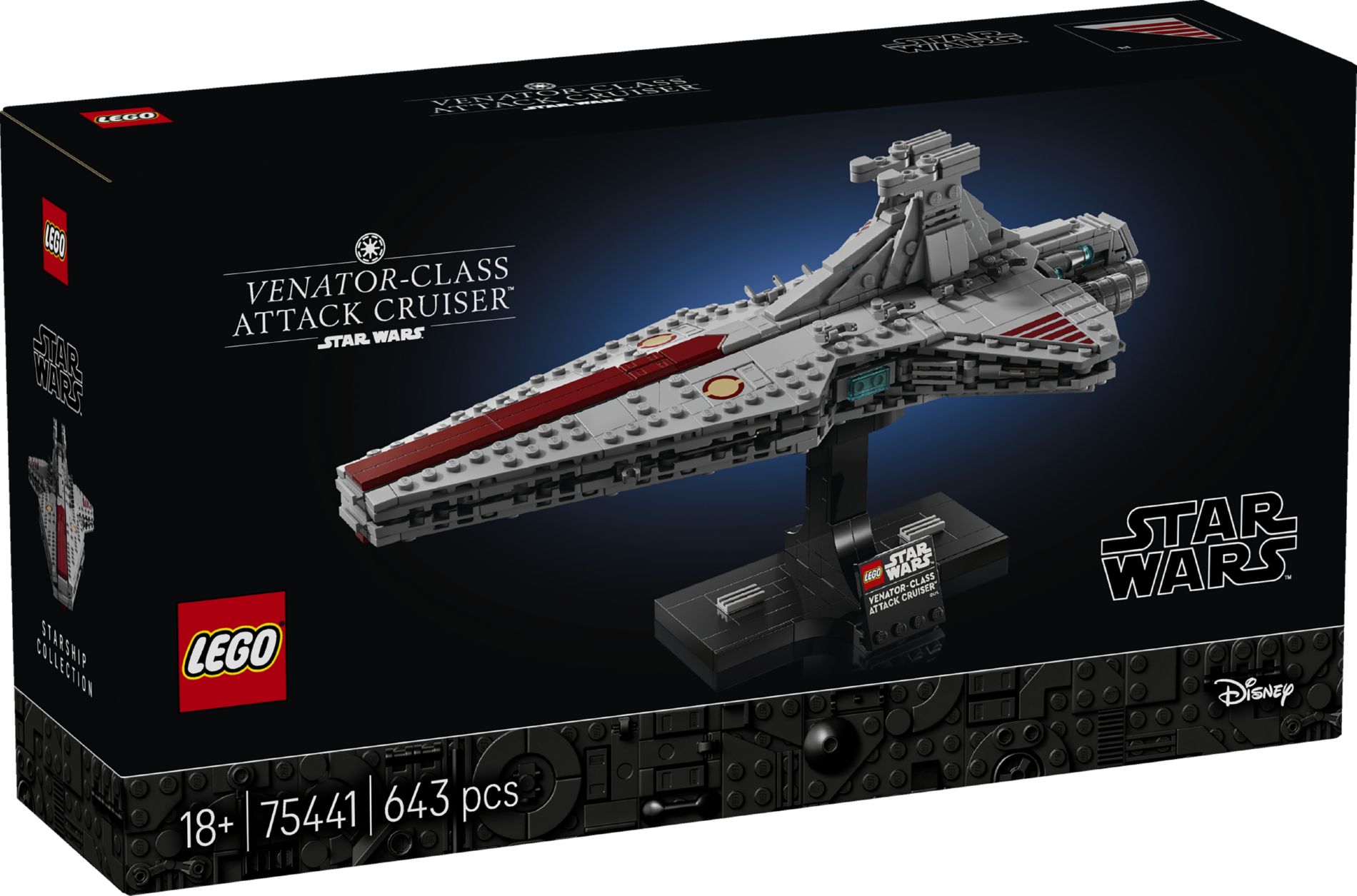 Конструктор Lego Star Wars Штурмовий крейсер класу Венатор (75441)