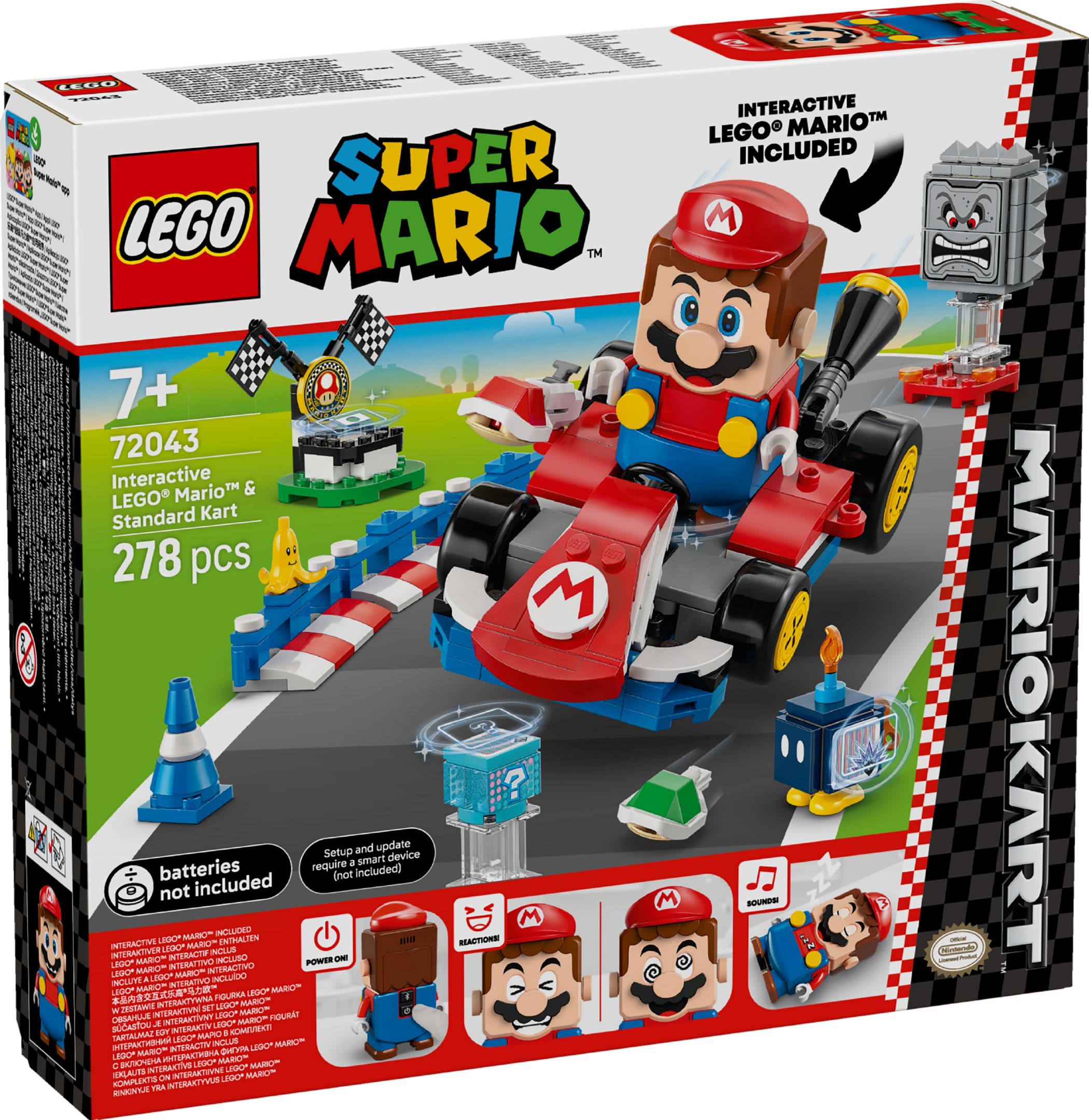 Конструктор Lego Super Mario Інтерактивний Маріо та карт (72043)