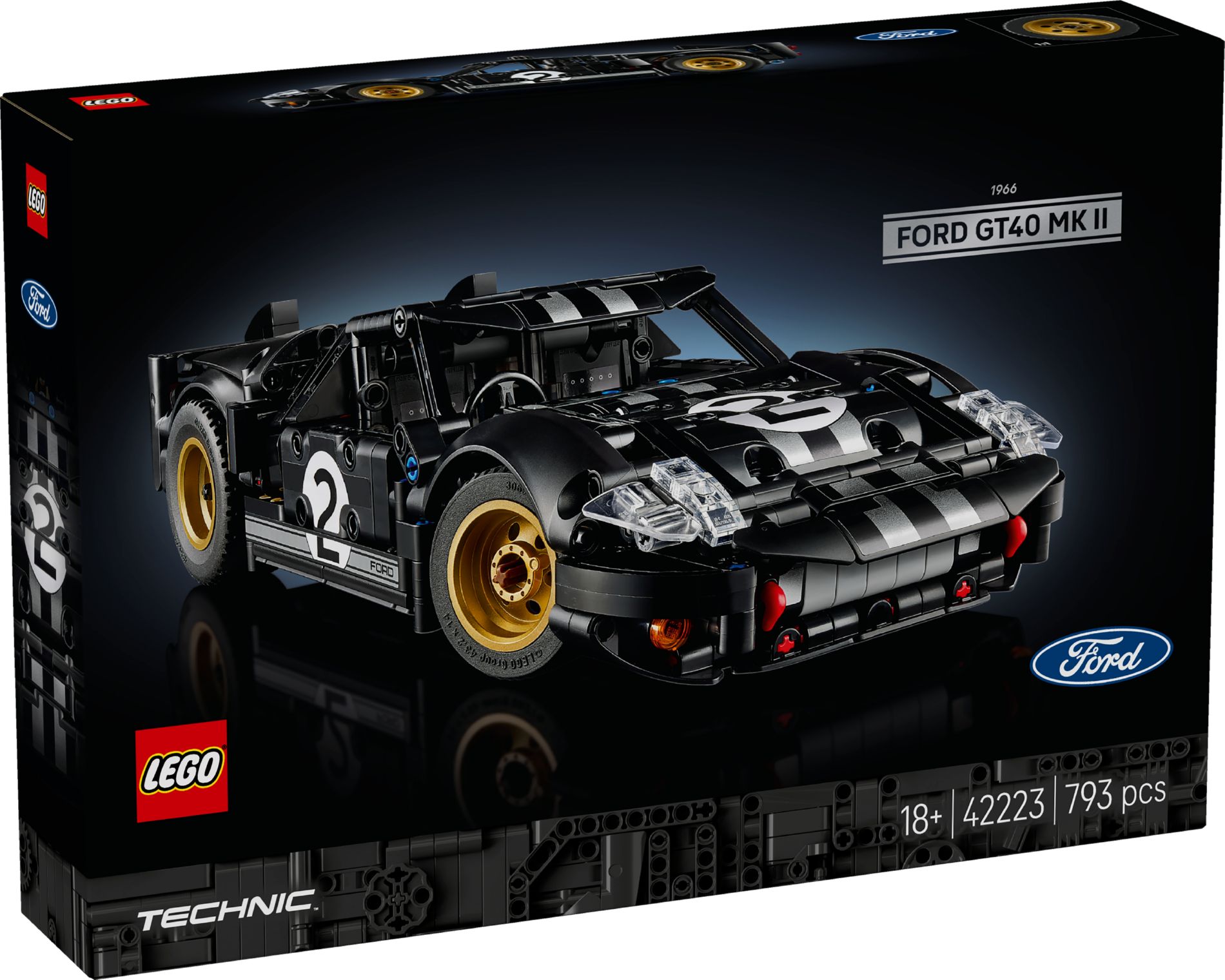Конструктор Lego Technic Ford GT40 MKII 1966 року (42223)