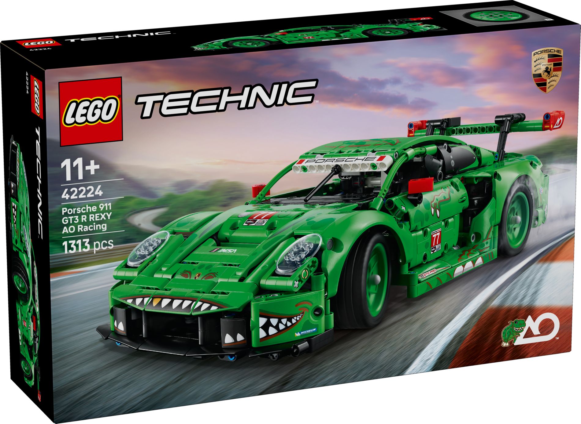 Конструктор Lego Technic Porsche 911 GT3 R REXY AO Racing (42224)