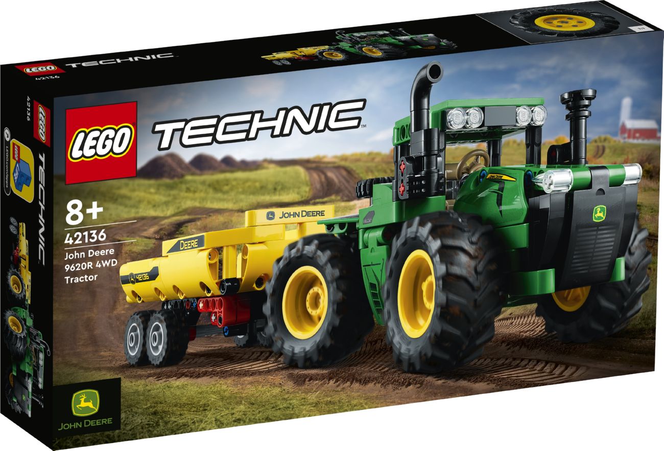 Конструктор Lego Technic Трактор John Deere 9620R 4WD (42136)
