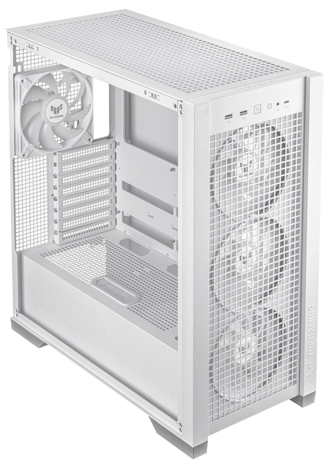 Корпус ASUS GT302 TUF GAMING CASE/WHITE/ARGBFAN 90DC00I3-B19000) - фото 3