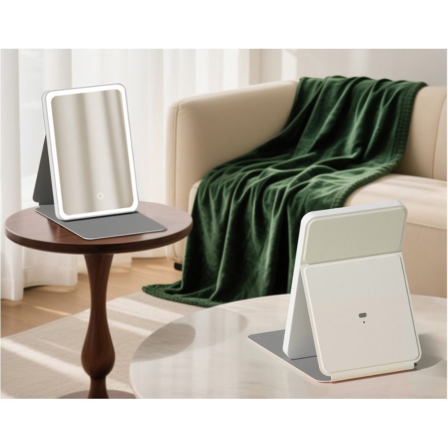 Зеркало для макияжа Xiaomi DOCO 11" Daylight Portable Flat Mirror Pro White (FM008W) - фото 2 Зеркало для макияжа Xiaomi DOCO 11" Daylight Portable Flat Mirror Pro White (FM008W) - фото 2