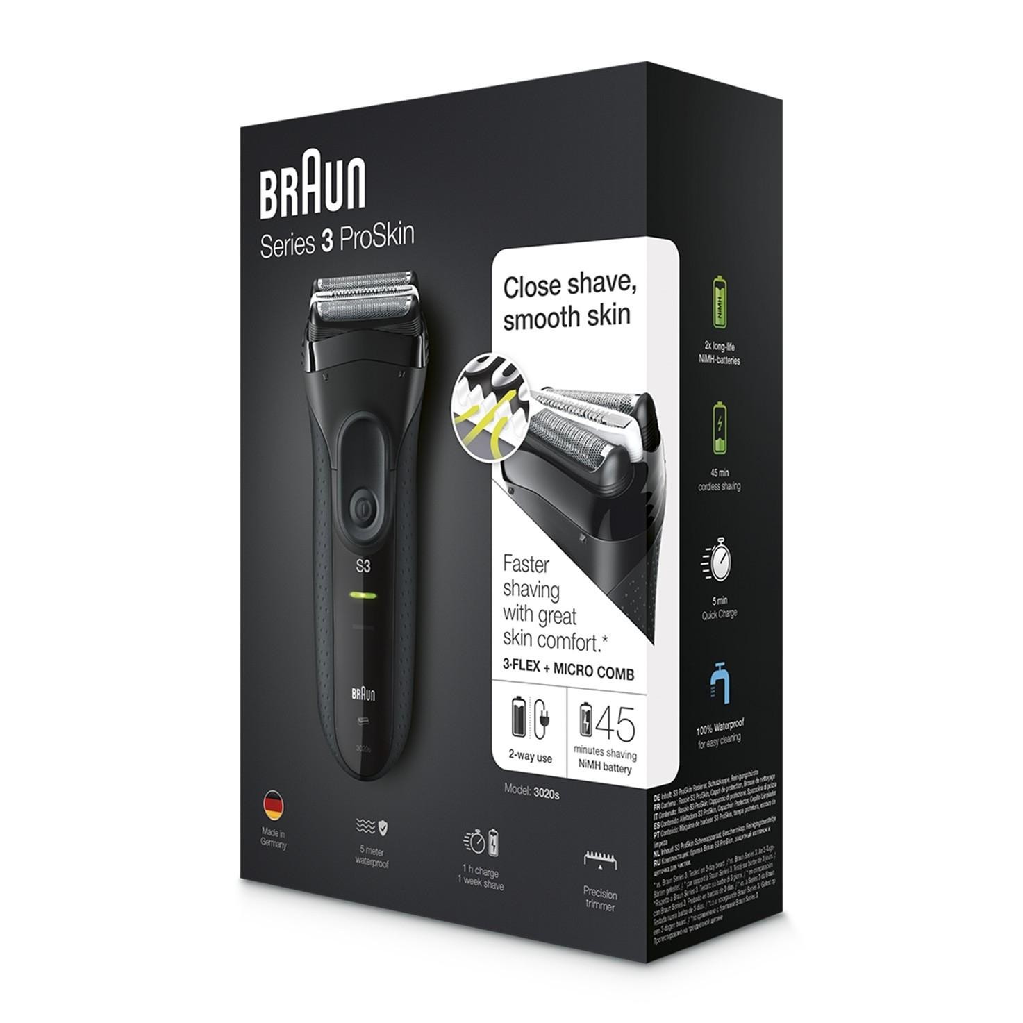 Електробритва BRAUN 3020 Series 3 Black - фото 2