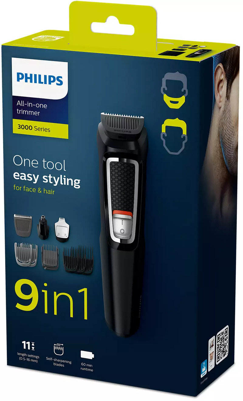 Тример універсальний PHILIPS MG3740/15 series 3000 - фото 1 Тример універсальний PHILIPS MG3740/15 series 3000 - фото 1