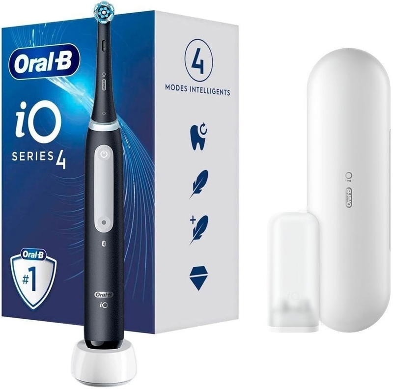 Зубная щетка BRAUN Oral-B iO Series 4N iOG4.1B6.2DK Matt Black - фото 1 Зубная щетка BRAUN Oral-B iO Series 4N iOG4.1B6.2DK Matt Black - фото 1