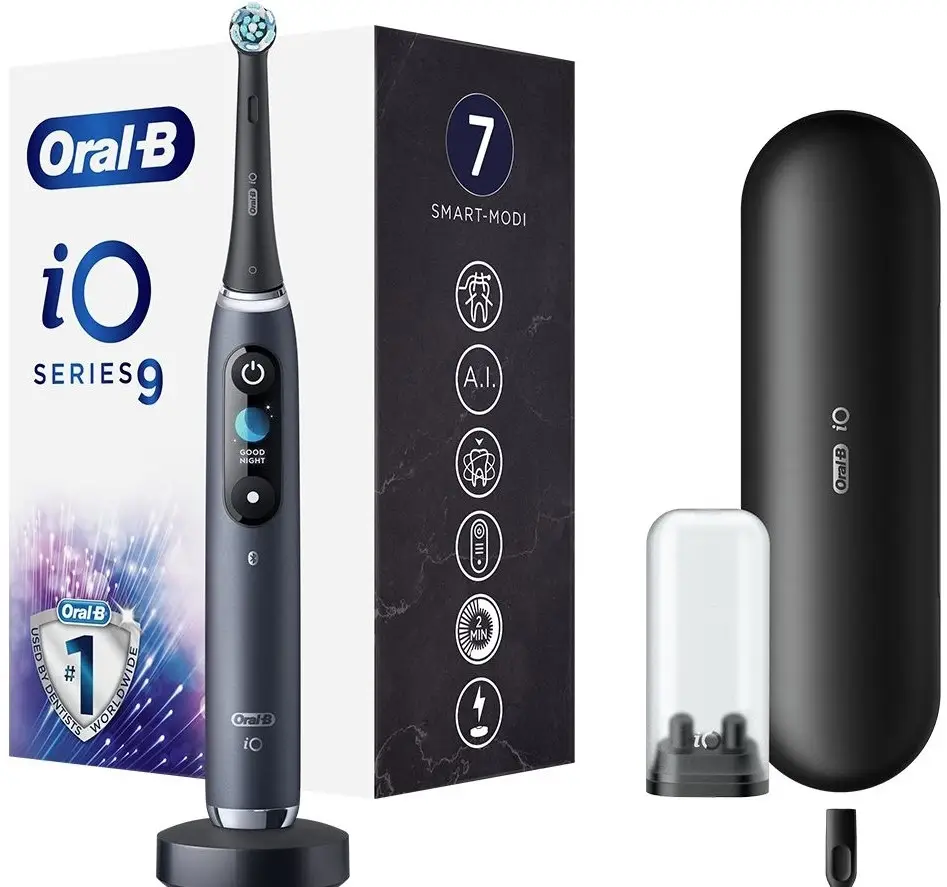 Зубная щетка Oral-B iO Series 9s Black Onyx - фото 2 Зубная щетка Oral-B iO Series 9s Black Onyx - фото 2