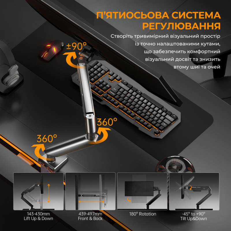 Кронштейн Anda Seat Stealth II 17"-32" White (AD-W-A6D-1S-FW) - фото 11 Кронштейн Anda Seat Stealth II 17"-32" White (AD-W-A6D-1S-FW) - фото 11
