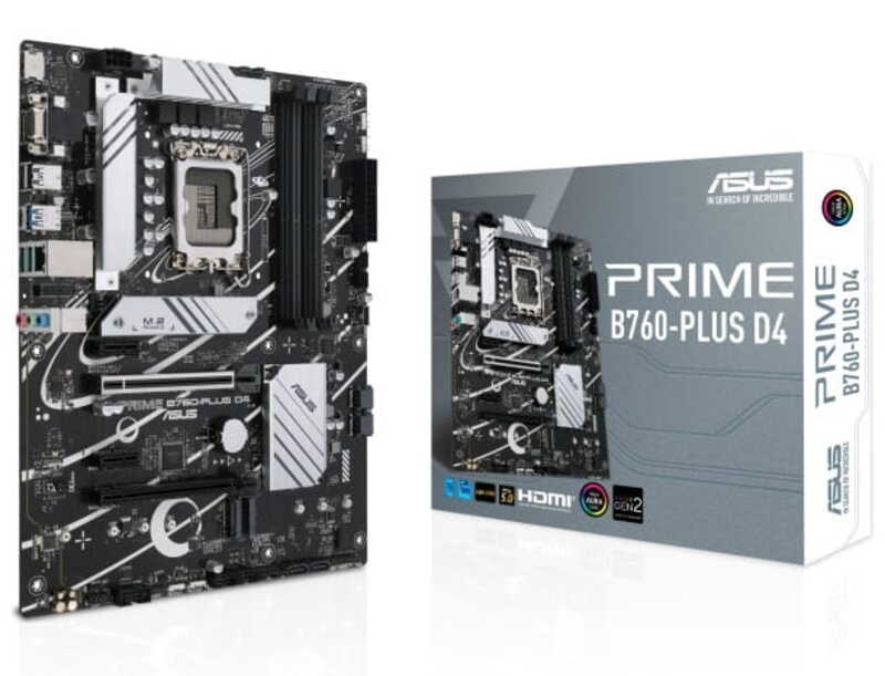 Материнcька плата ASUS PRIME B760-PLUS D4 s1700 B760 4xDDR4 M.2 HDMI D-Sub DP ATX