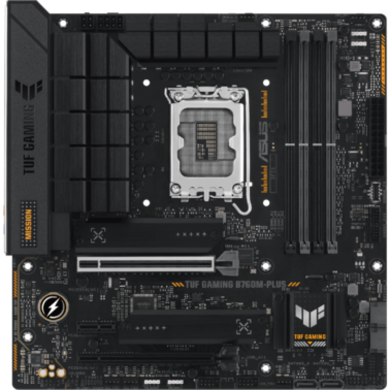 Материнcька плата ASUS TUF GAMING B760M-PLUS s1700 B760 4xDDR5 M.2 HDMI DP mATX