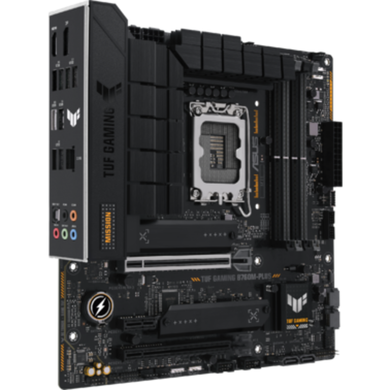 Материнcька плата ASUS TUF GAMING B760M-PLUS s1700 B760 4xDDR5 M.2 HDMI DP mATX - фото 1 Материнcька плата ASUS TUF GAMING B760M-PLUS s1700 B760 4xDDR5 M.2 HDMI DP mATX - фото 1