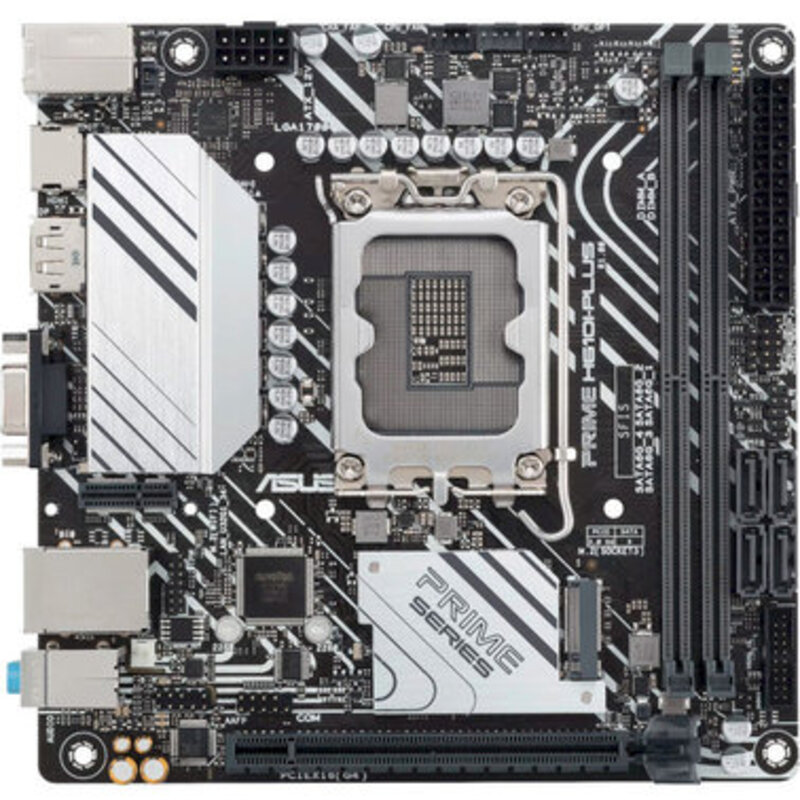 Материнcька плата ASUS PRIME H610I-PLUS-CSM s1700 H610 2xDDR5 M.2 HDMI D-Sub DP mITX